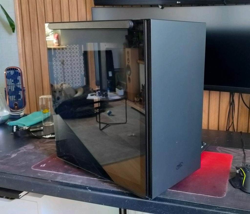 Deepcool CH510 Zwart – ATX Behuizing (Tempered Glass), Computers en Software, Computerbehuizingen, Ophalen of Verzenden, Zo goed als nieuw
