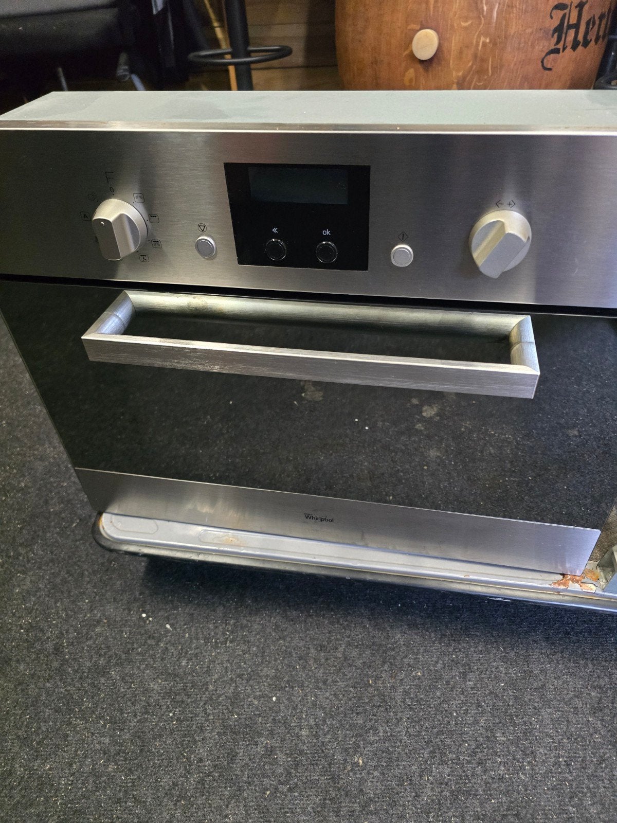 Whirlpool AMW 545/IX Inbouw Combimagnetron, Witgoed en Apparatuur, Magnetrons, Combimagnetron, Gebruikt, 60 cm of meer, Ophalen of Verzenden