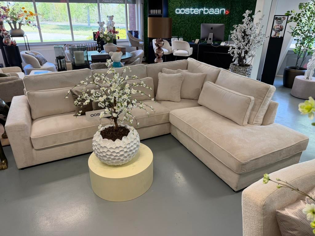 ACTIE - Luxe Velvet Teddy Knuffel Hoekbank Pocket 310x250cm, Info@oosterbaanwonen.nl, Venus 31 8448CE Heerenveen, Hoekbank, Oosterbaan Wonen