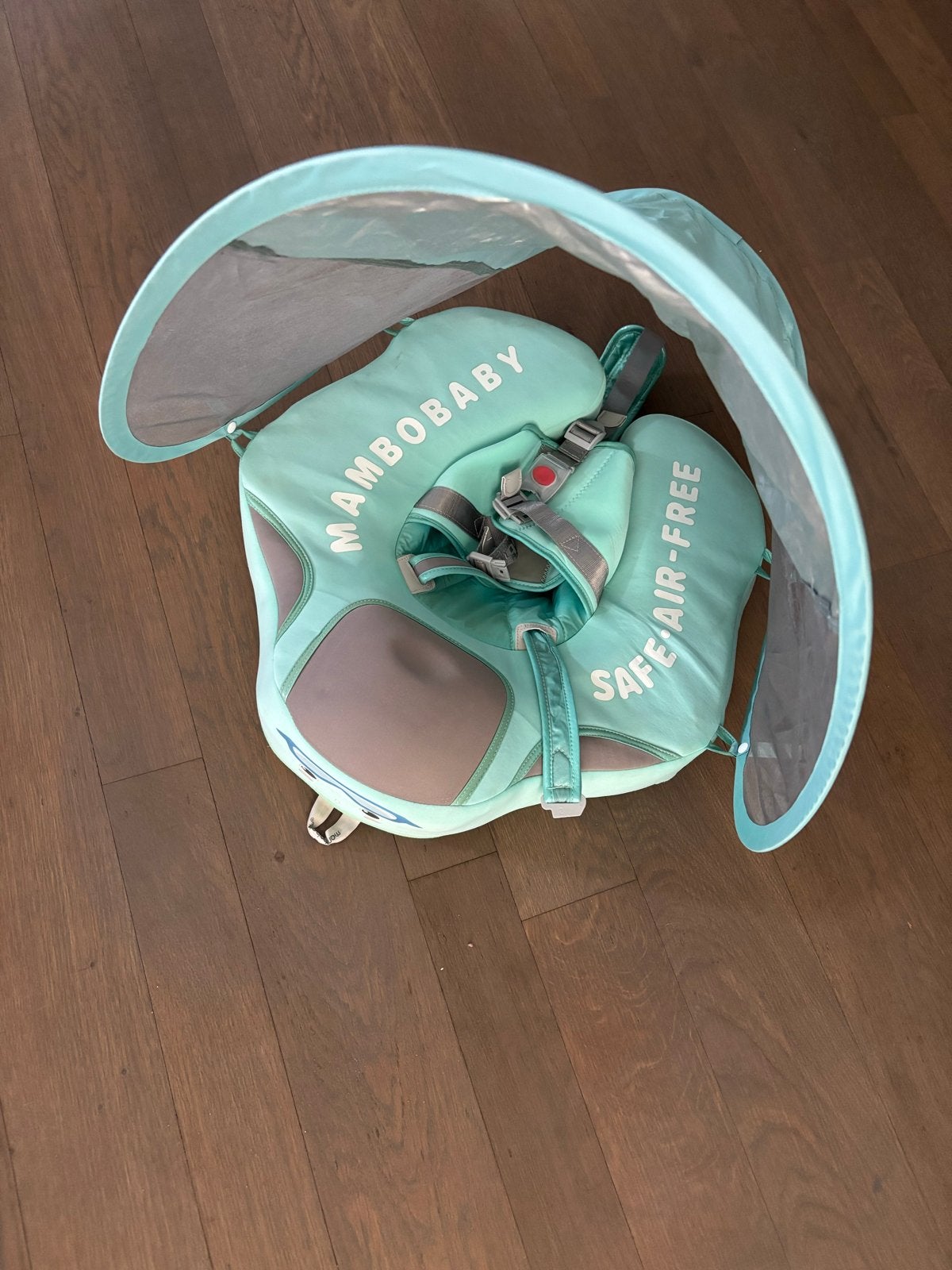 Mambobaby Safe Air-Free Baby Zwemband met Zonnescherm, Kinderen en Baby's, Verzenden, Zo goed als nieuw, Overige typen
