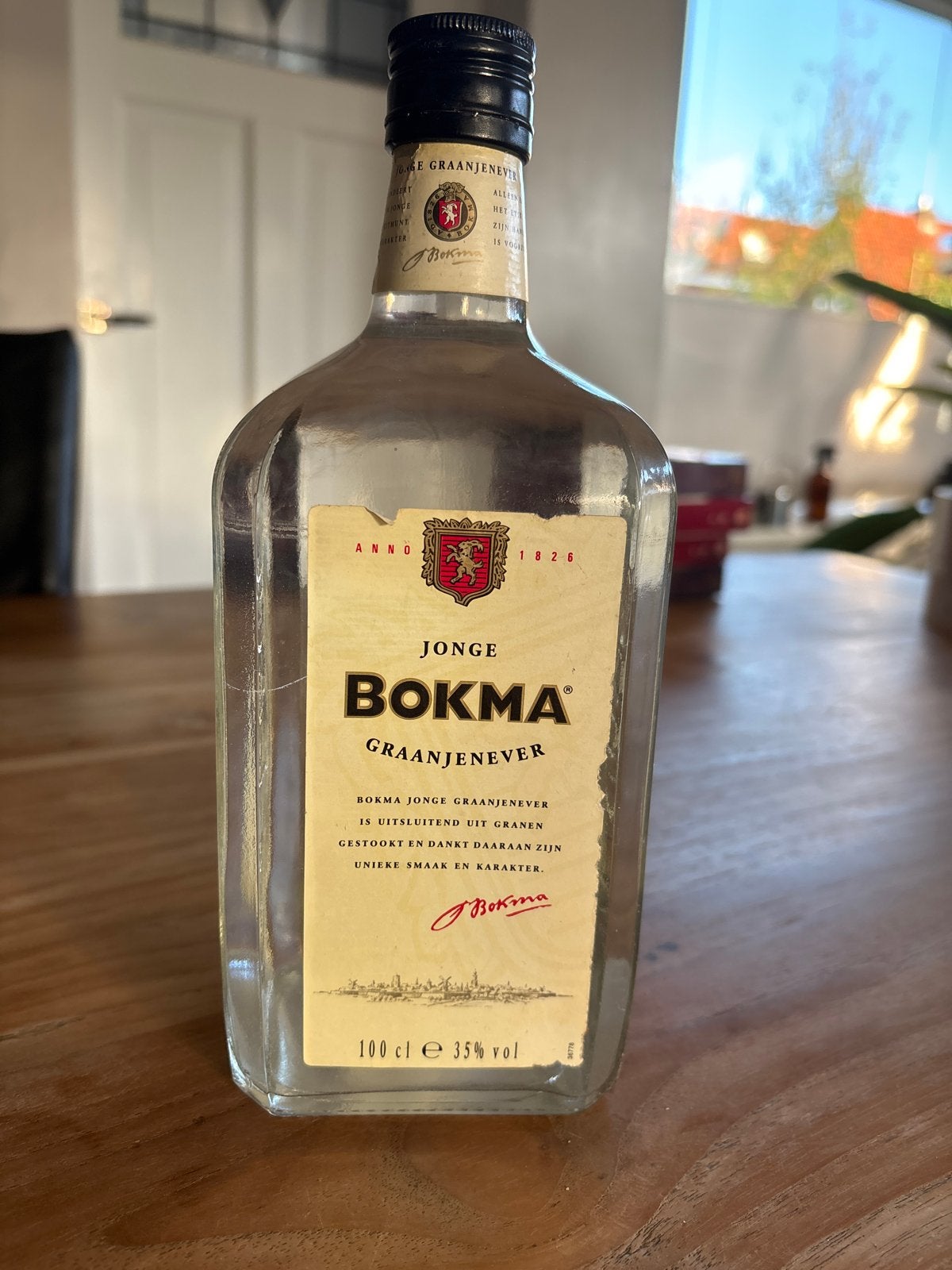 Bokma Jonge Graanjenever - 100 cl, 35% vol, Ophalen, Nieuw