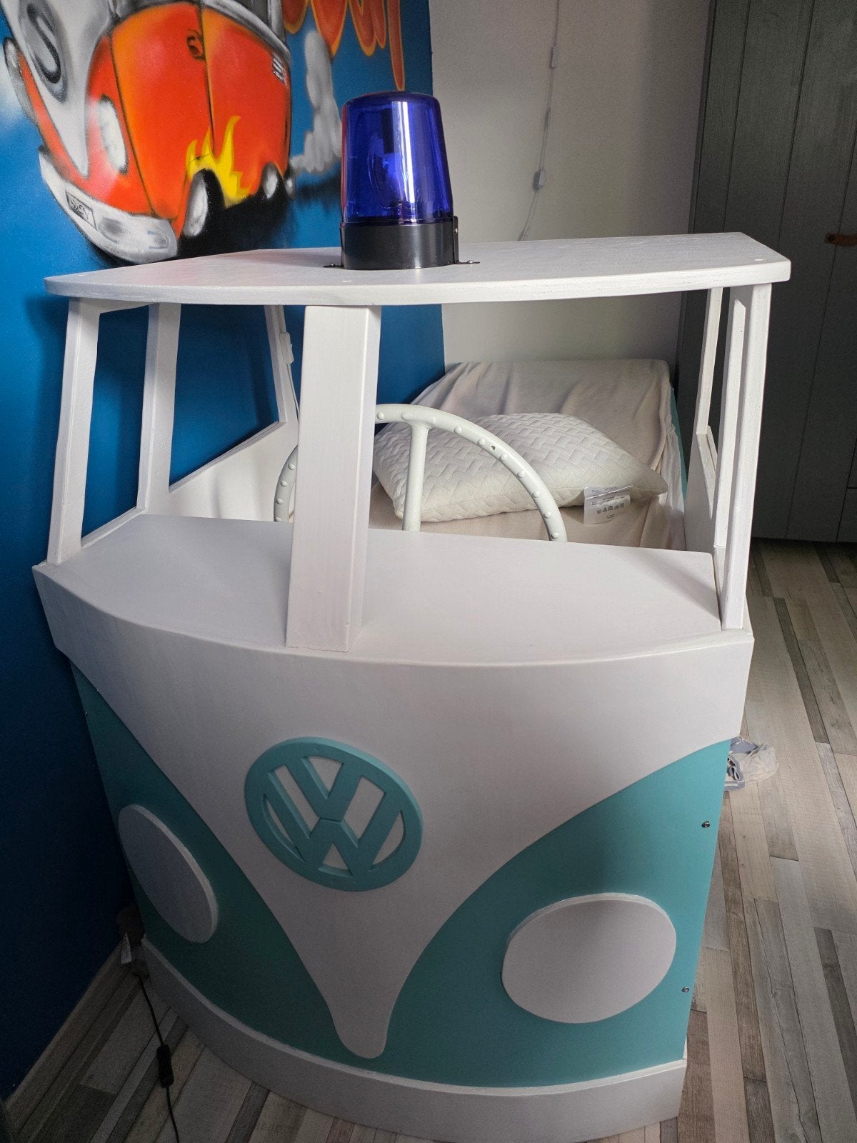 Uniek VW Bus Bed, Gebruikt, 70 tot 85 cm, Ophalen of Verzenden, Matras