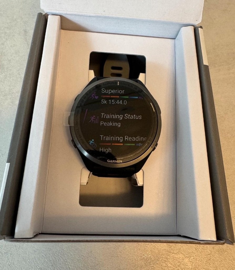 Garmin Forerunner 965, Sieraden, Tassen en Uiterlijk, Sporthorloges, Zwart, Ophalen of Verzenden, Zo goed als nieuw, GPS