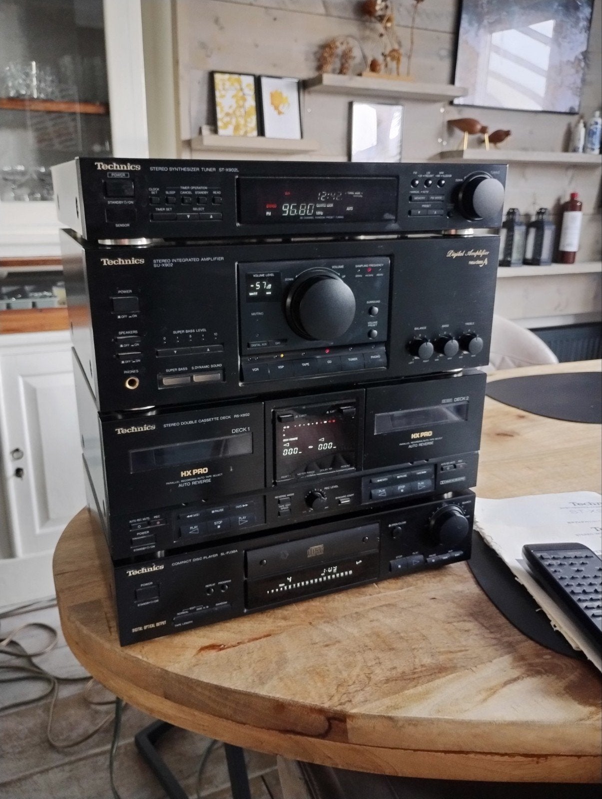 Vintage Technics SU-X902 midi set New Class A 90's Top staat, Gebruikt, Cassettedeck, Losse componenten, Ophalen