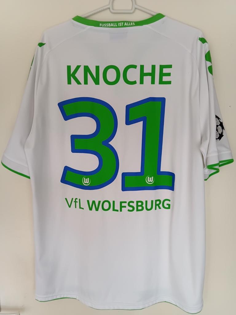 Origineel thuisshirt VFL Wolfsburg XL(#31 Knoche) CL, Maat XL, Ophalen of Verzenden, Zo goed als nieuw, Shirt