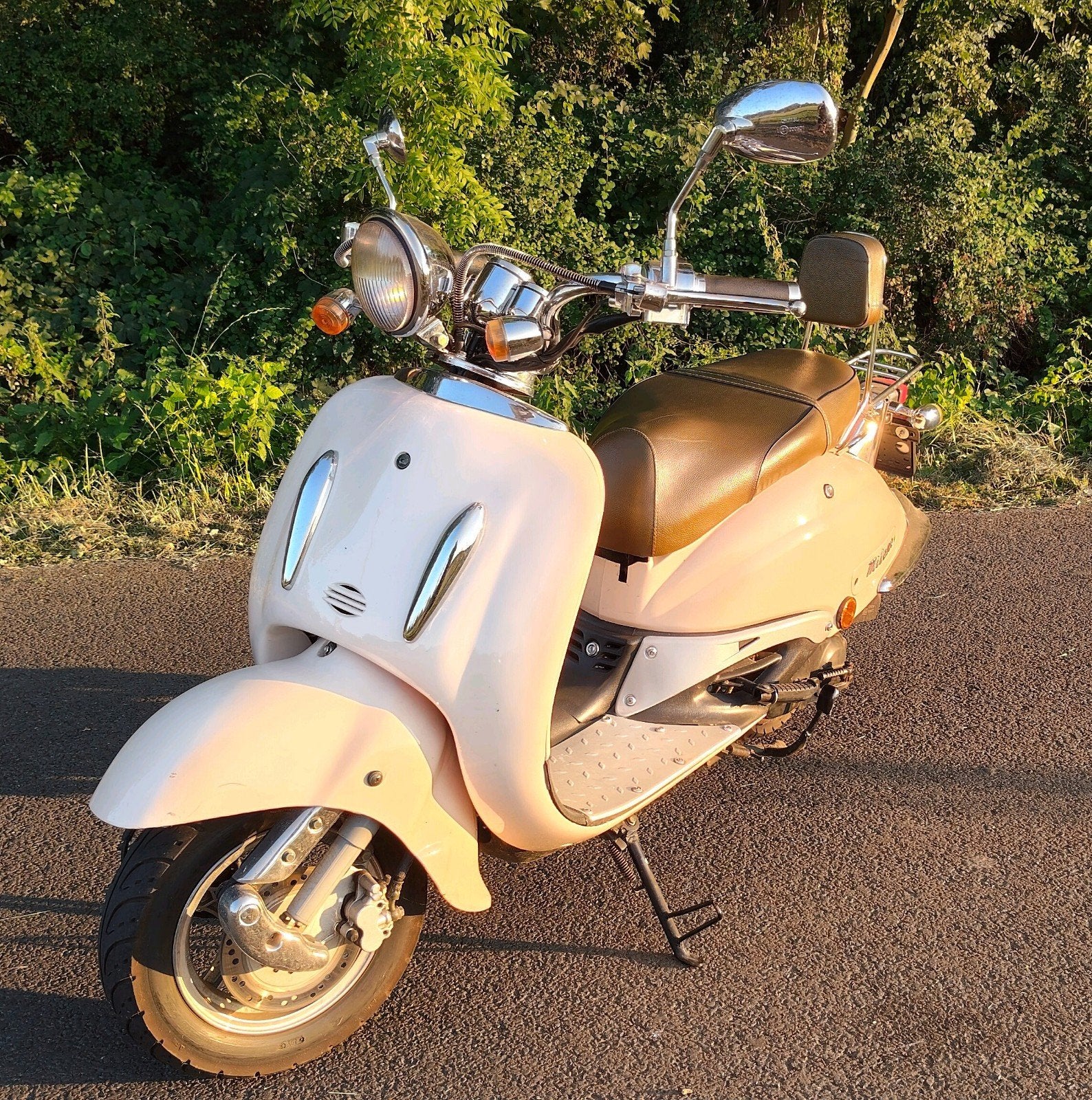 Milano Scooter - Beige, Goed Onderhouden, Gebruikt, Benzine, Ophalen, Overige merken