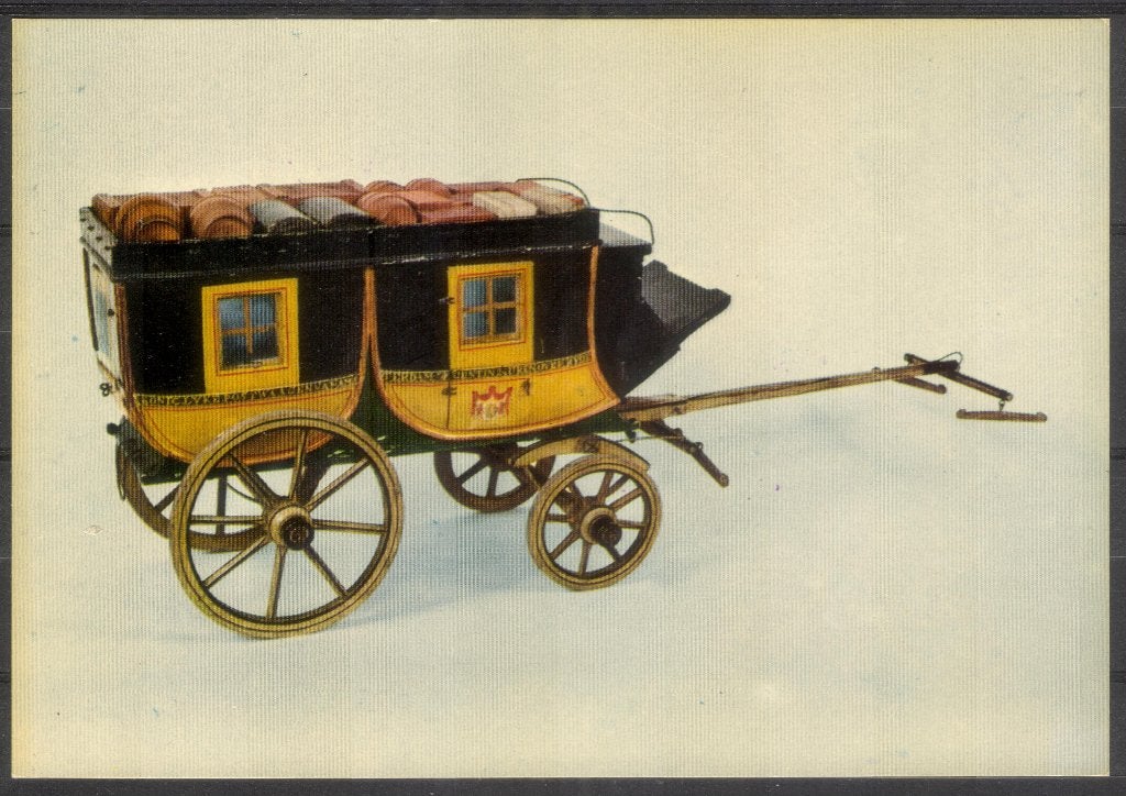 Postkoets Amsterdam - Gent, 1824 (schaalmodel op ansicht), Verzenden, 1960 tot 1980, Ongelopen, Ambachten of Beroep