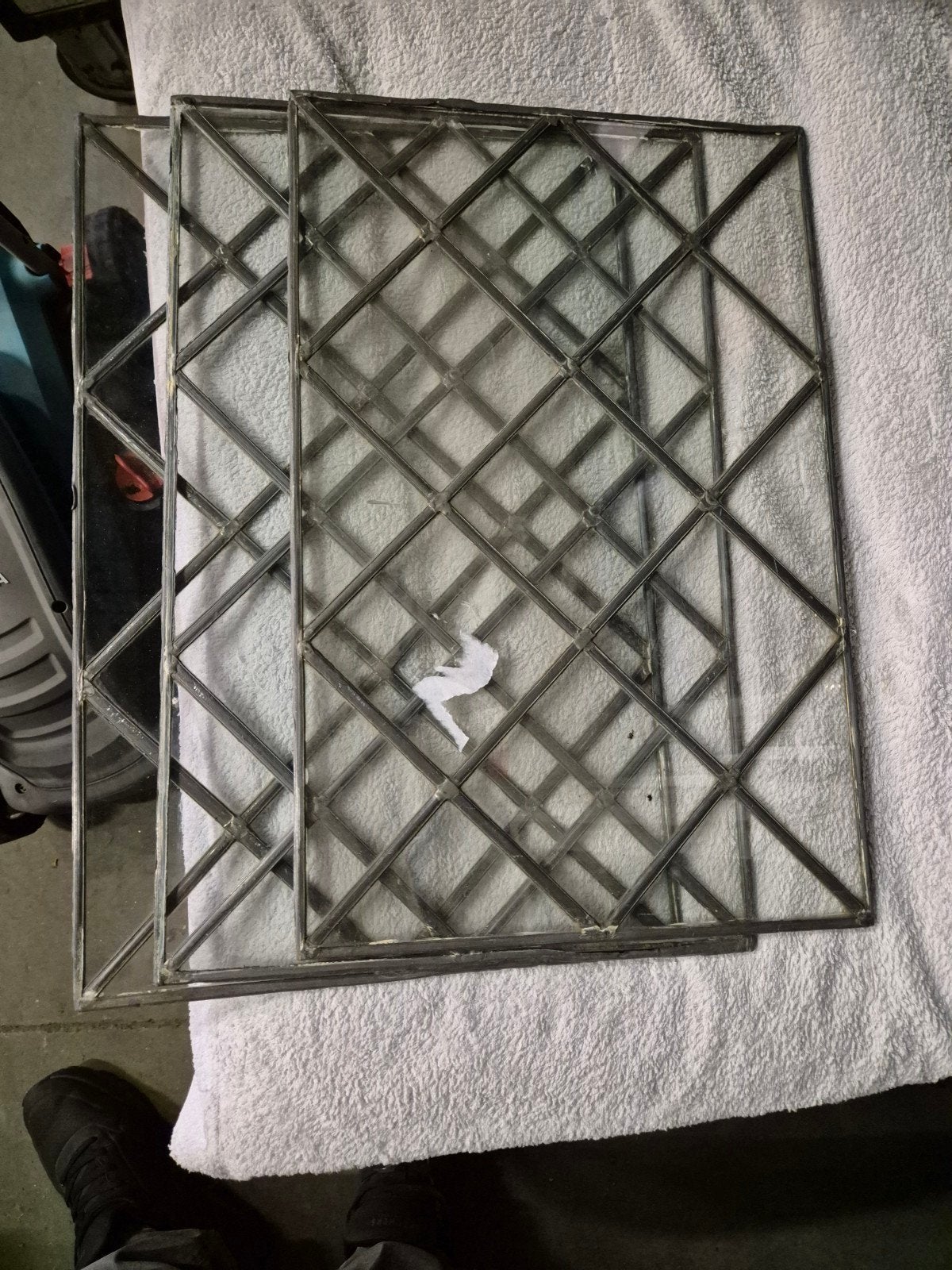 3 glas in lood raampjes, Ophalen, Minder dan 80 cm, Glas in lood, Minder dan 80 cm