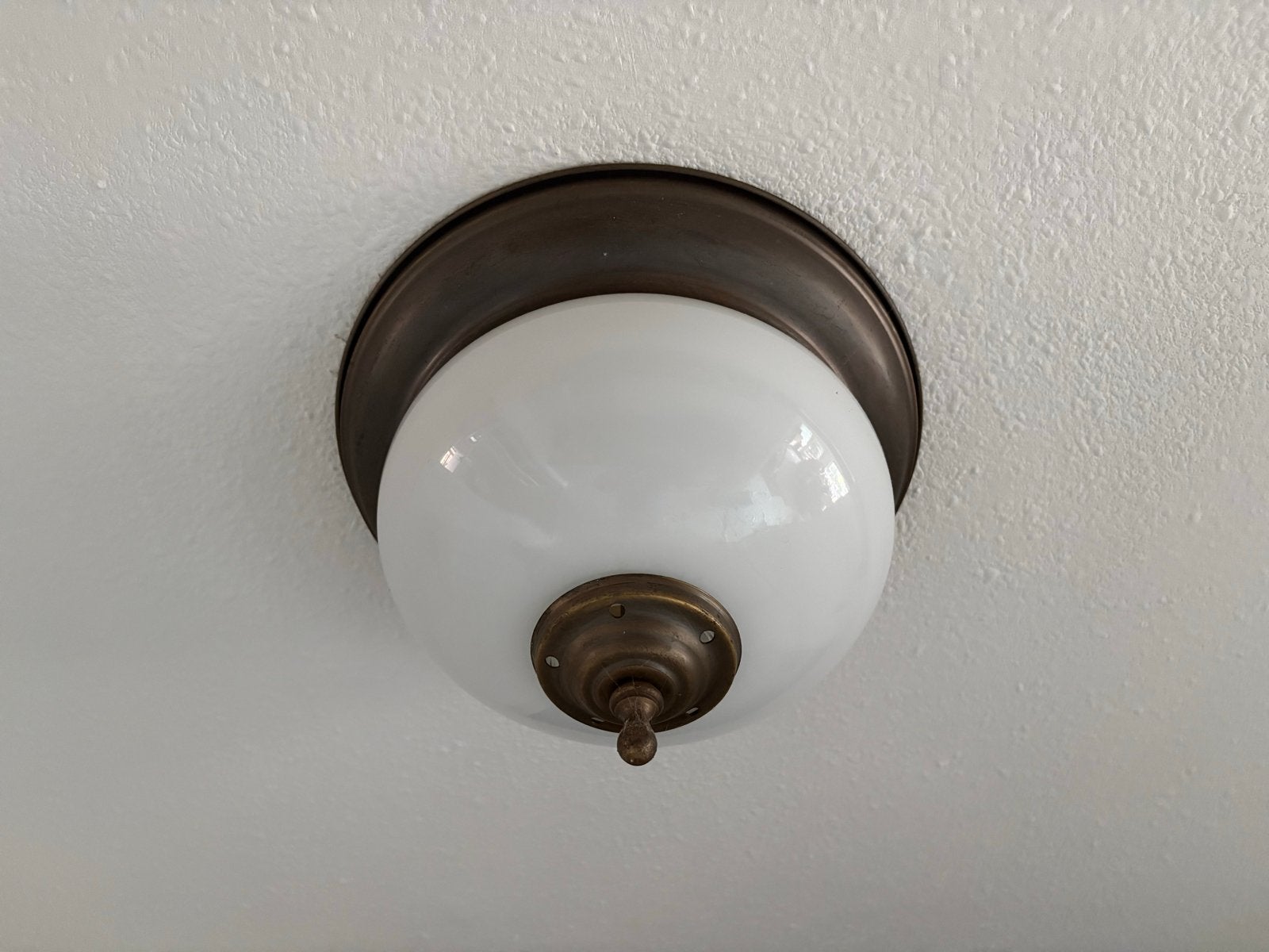 Vintage Plafondlampen met Melkglas Bol - Klassiek Design, Ophalen