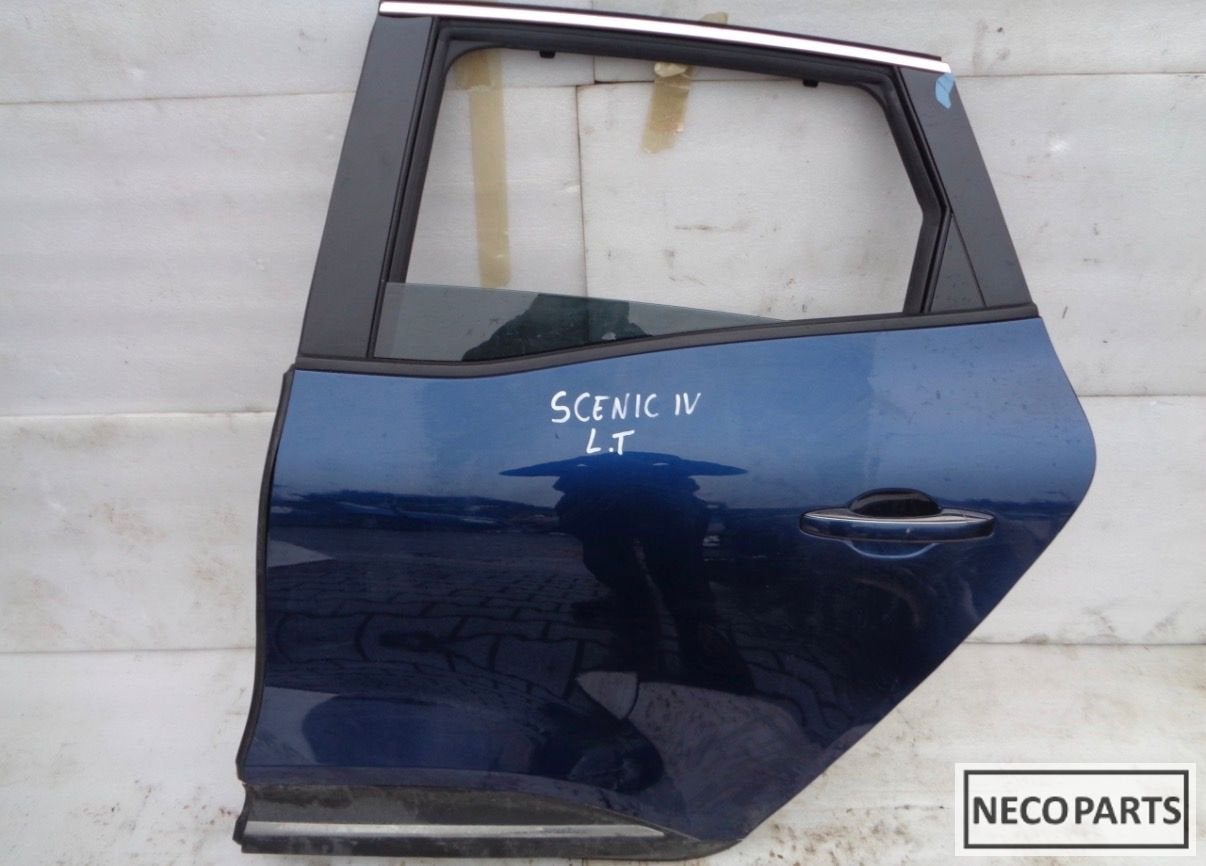 RENAULT SCENIC IV PORTIER DEUR LINKS ACHTER ALLES LEVERBAAR!, Gebruikt, Renault, -, Ophalen of Verzenden