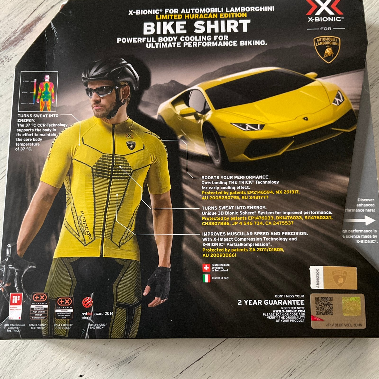 Wielren shirt van het merk X-Bionic Lamborghini huracan geel, Ophalen of Verzenden, Nieuw, Kleding