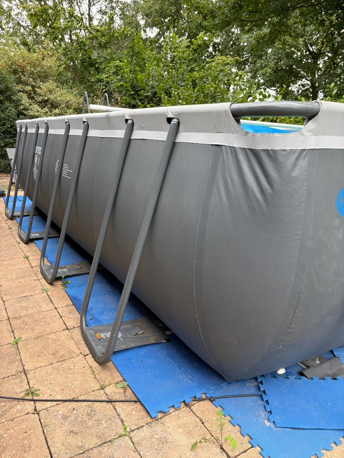Intex zwembad incl toebehoren, Tuin en Terras, Zwembaden, Gebruikt, 200 tot 300 cm, Rechthoekig, Ophalen