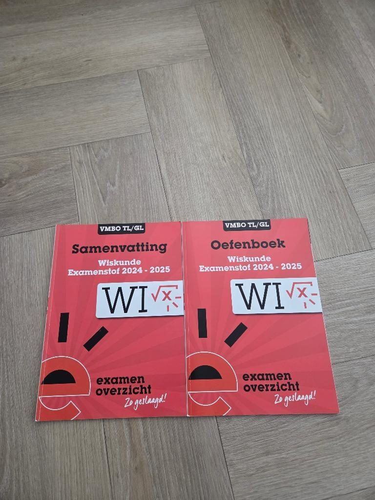 Samenvatting+oefenboek wiskunde vmbo gl/tl, Ophalen of Verzenden, Gelezen, VMBO, Overige vakken