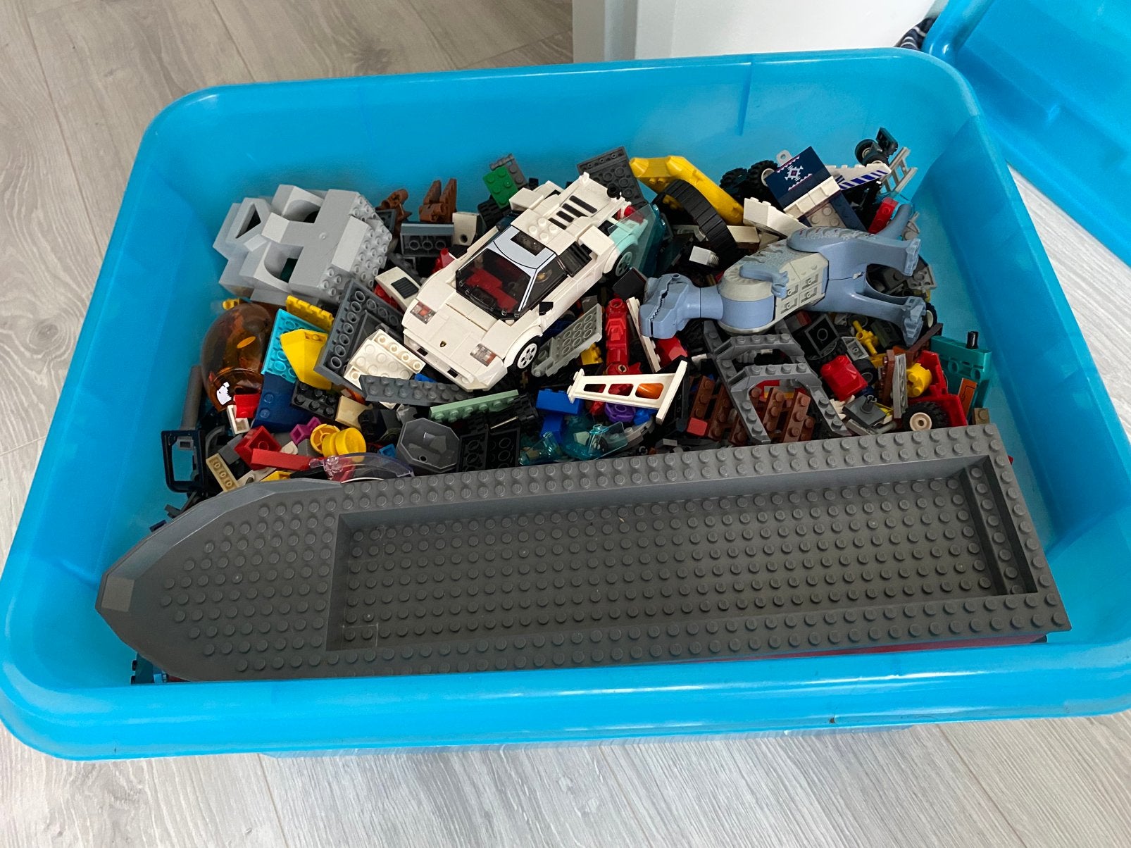 Grote bak met verschillende Lego, Ophalen of Verzenden, Gebruikt, Losse stenen, Lego