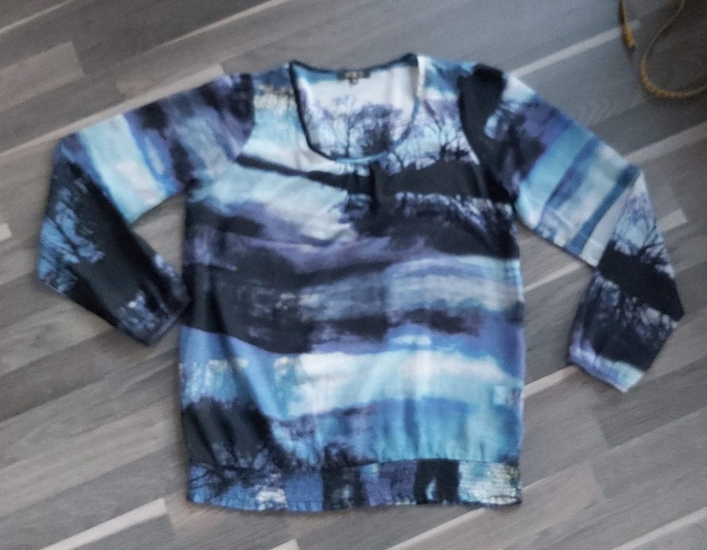 COS top, ofwel blouse NED, mt S, Kleding | Dames, Blouses en Tunieken, Blauw, Ophalen of Verzenden, Zo goed als nieuw, NED