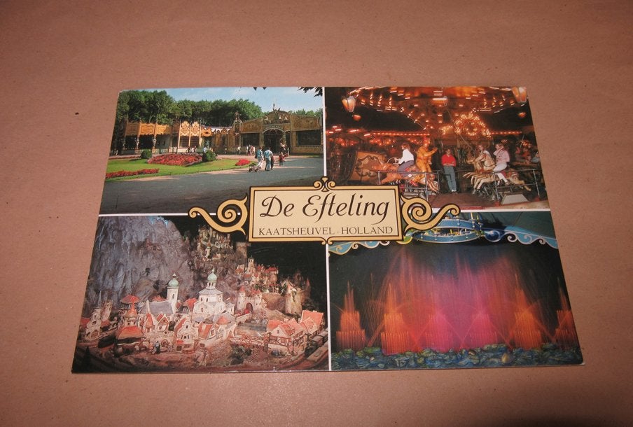 Efteling ansichtkaart Caroussel,diorama,waterorgel, Verzenden, Gebruikt, Overige typen