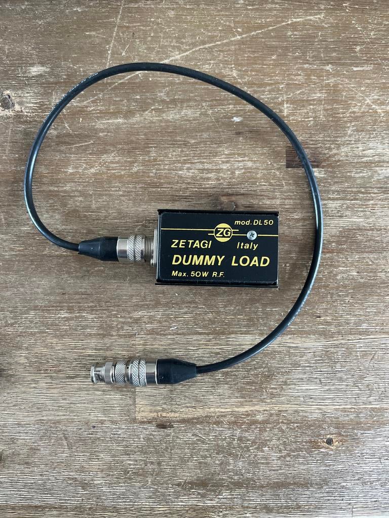 ZETAGI DL50 Dummy Load 50W R.F. met BNC-kabel, Telecommunicatie, Ophalen of Verzenden, Zo goed als nieuw