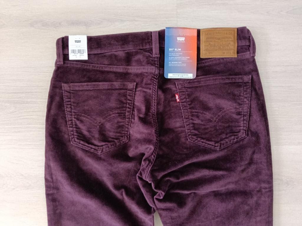 Nieuwe corduroy spijkerbroek Levi's 511 slim W34L30 ., Overige kleuren, Nieuw, Ophalen of Verzenden, W33 - W34 (confectie 48/50)