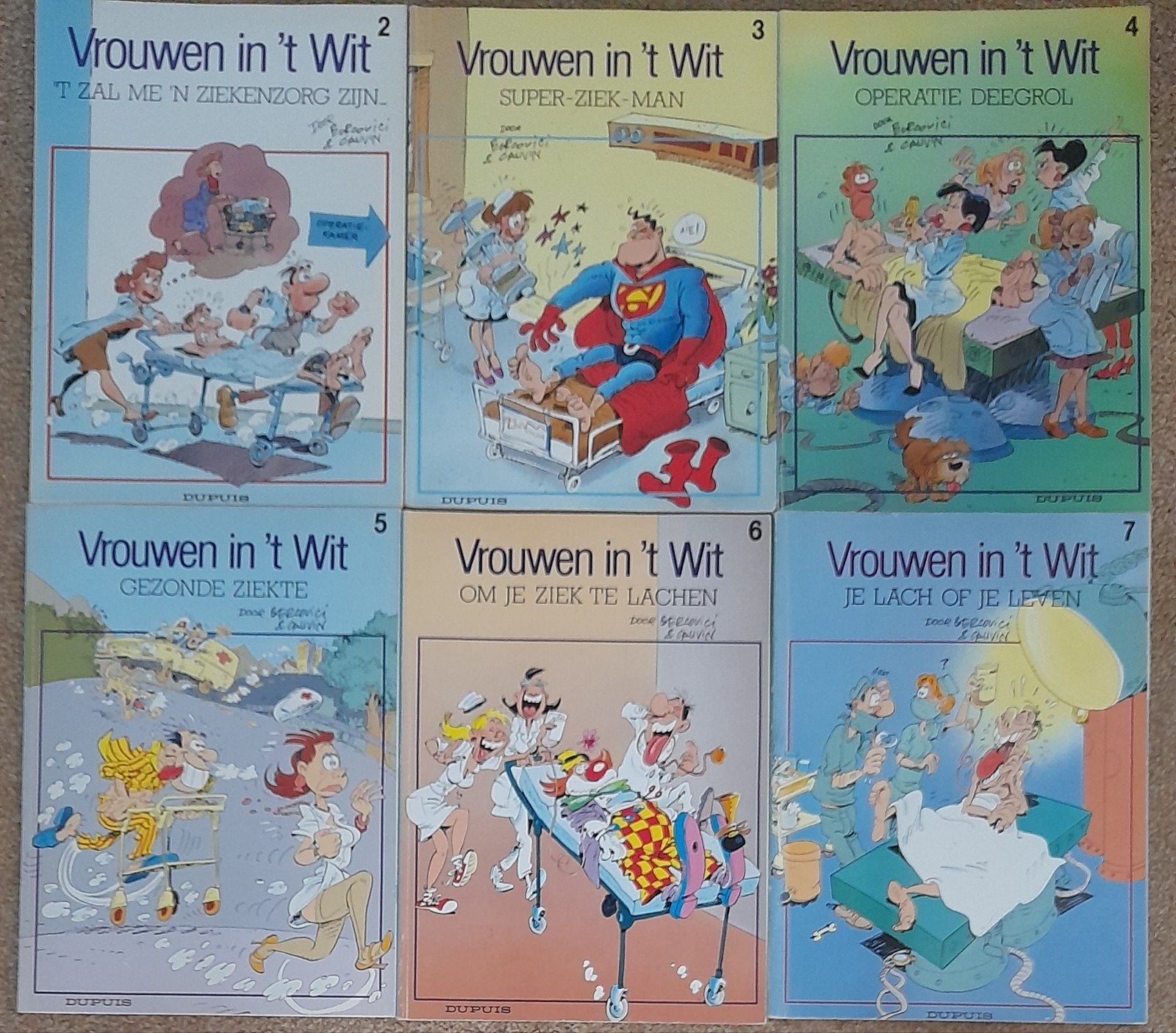 Vrouwen in 't Wit - Complete serie (deel 2 t/m 7), Complete serie of reeks, Ophalen of Verzenden, Gelezen, Bédu & Blareau