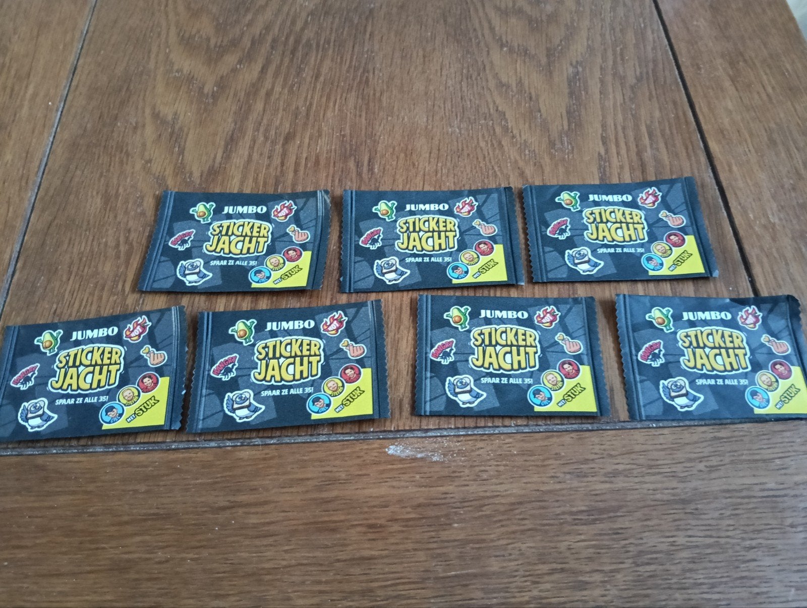 7x Jumbo sticker jacht nieuw, Verzenden, Winkel, Super of Benzinepomp, Zegels, Bonnen of Punten