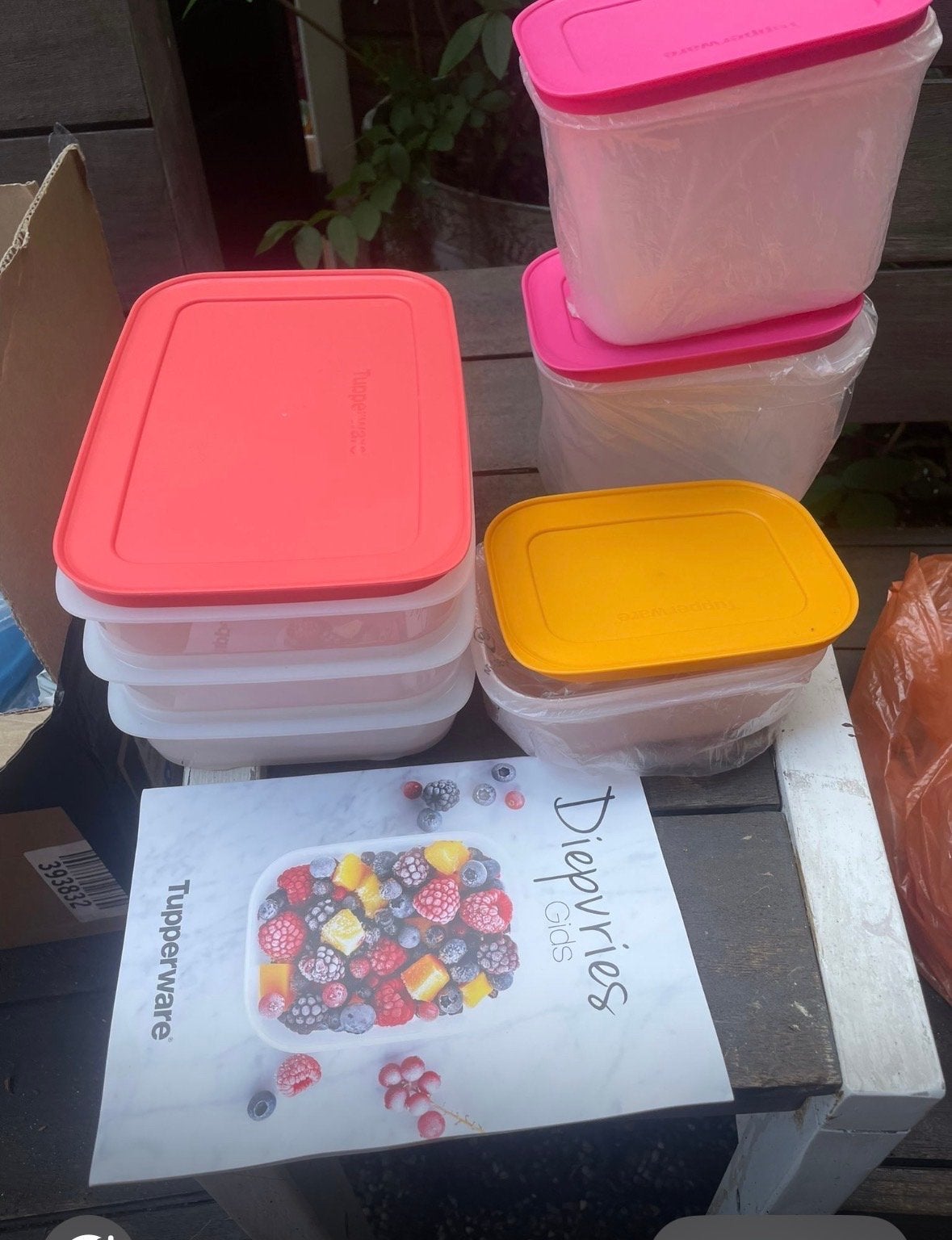 Nieuwe Tupperware Diepvries Bakjes BPA-vrij, Ophalen, Nieuw, Rood, Bak of Kom