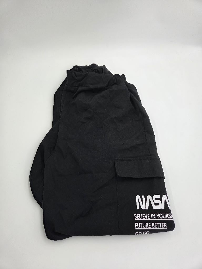 NASA broek zwart | cargo / jogger | maat M | streetwear, Kleding | Heren, Maat 48/50 (M), Zwart, Nieuw, Ophalen of Verzenden