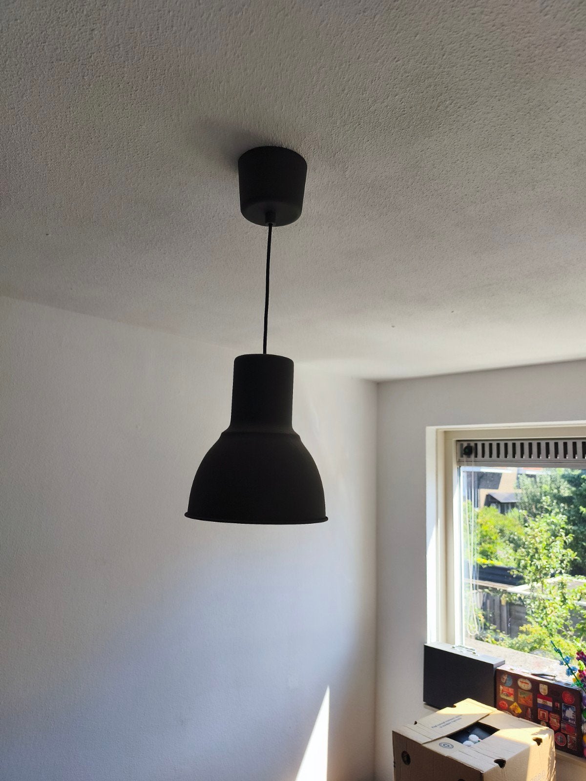 IKEA HEKTAR hanglamp - Donkergrijs/Zwart, Gebruikt, Metaal, Industrieel, E27 (groot)