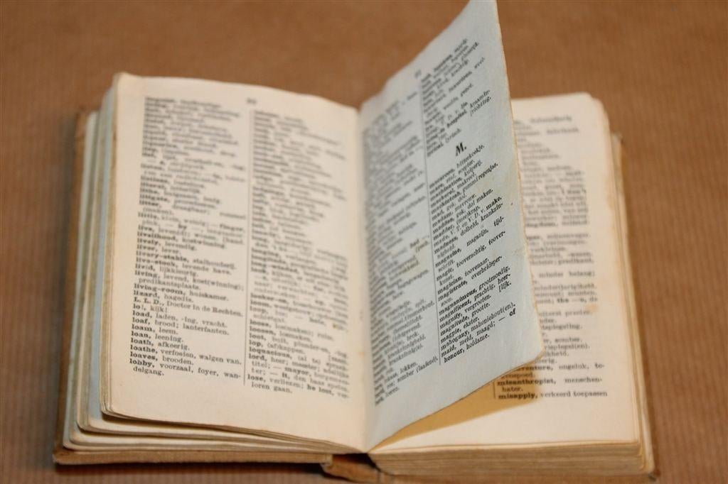 Schidlof’s Zakwoordenboekje [ca. 1920] — Nederlands-Engels, Ophalen of Verzenden, Gelezen, Van Dale, Engels