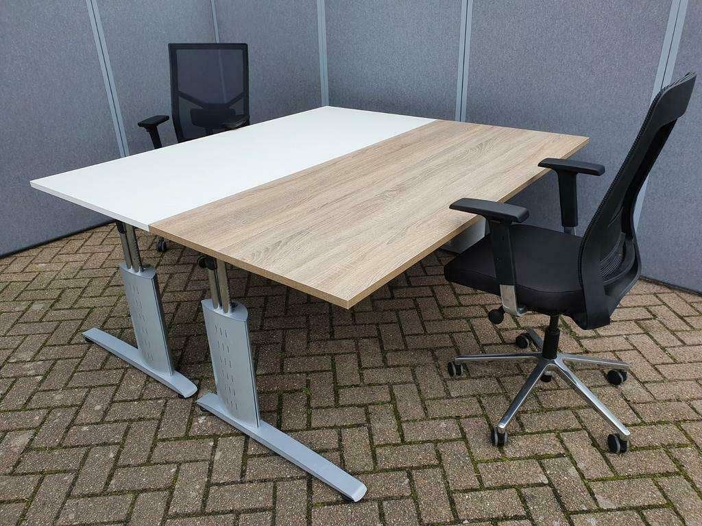 80x Vepa bureau met nieuw blad naar keuze ( div maten ), In hoogte verstelbaar, Ophalen of Verzenden, Vepa, Industrieweg 31, Hoogeveen