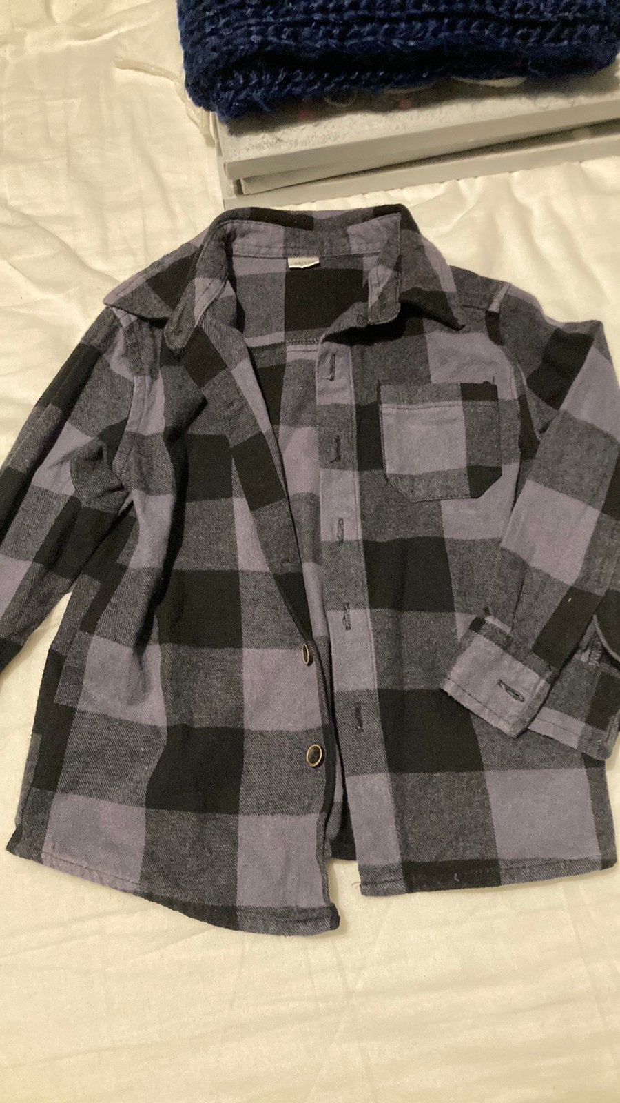 Blouse geblokt maat 98-104, Ophalen of Verzenden, Gebruikt, Jongen, Overhemd of Blouse
