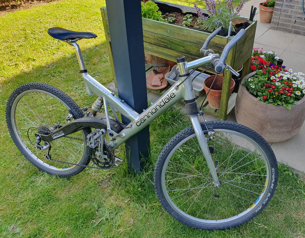 Zeldzame Cannondale super V 1000, Ophalen, Overige merken, Heren, Velgrem