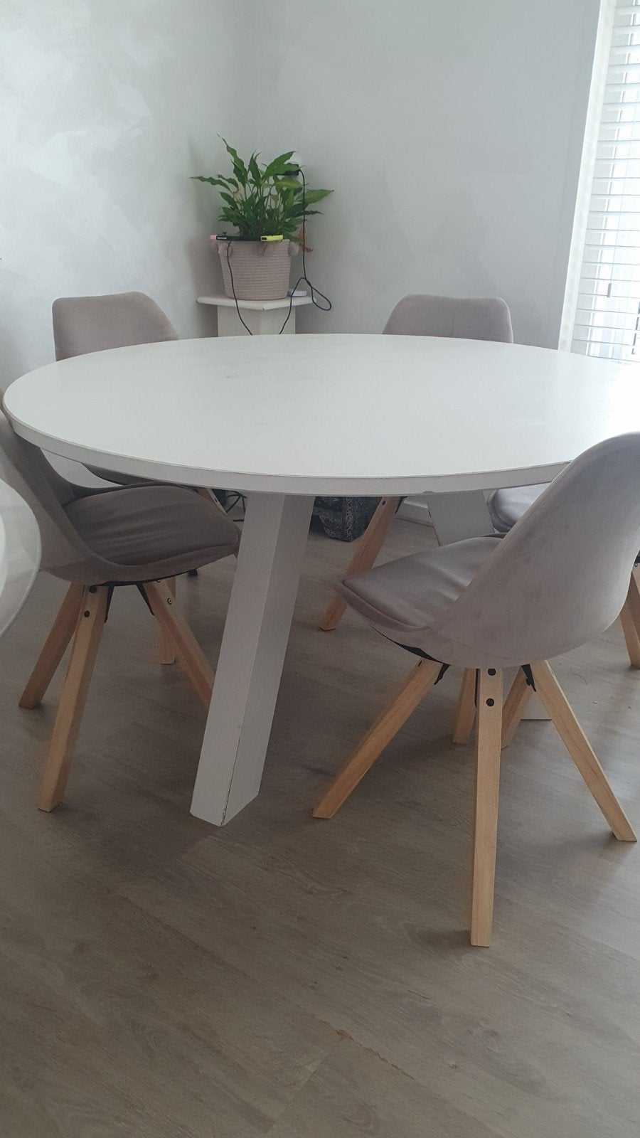 Ronde eettafel, Ophalen, Gebruikt, Rond, 100 tot 150 cm