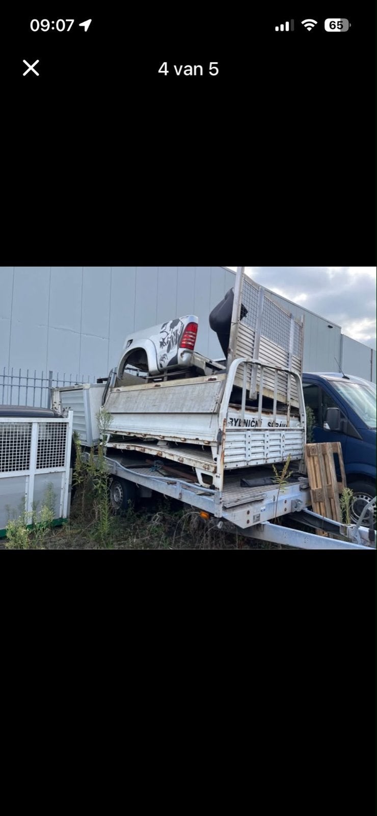 Aanhanger met opbouw en onderdelen, Ophalen of Verzenden, Gebruikt, Overige automerken