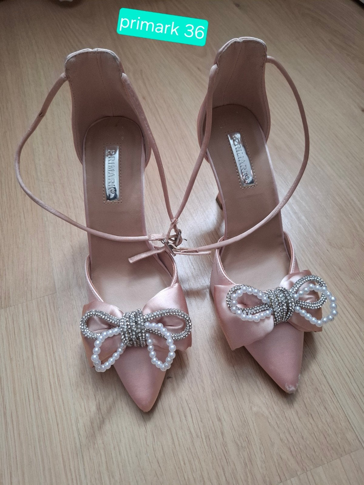 Primark Roze Pumps Maat 36 met Parels en Strass, Pumps, Primark, Ophalen of Verzenden, Zo goed als nieuw