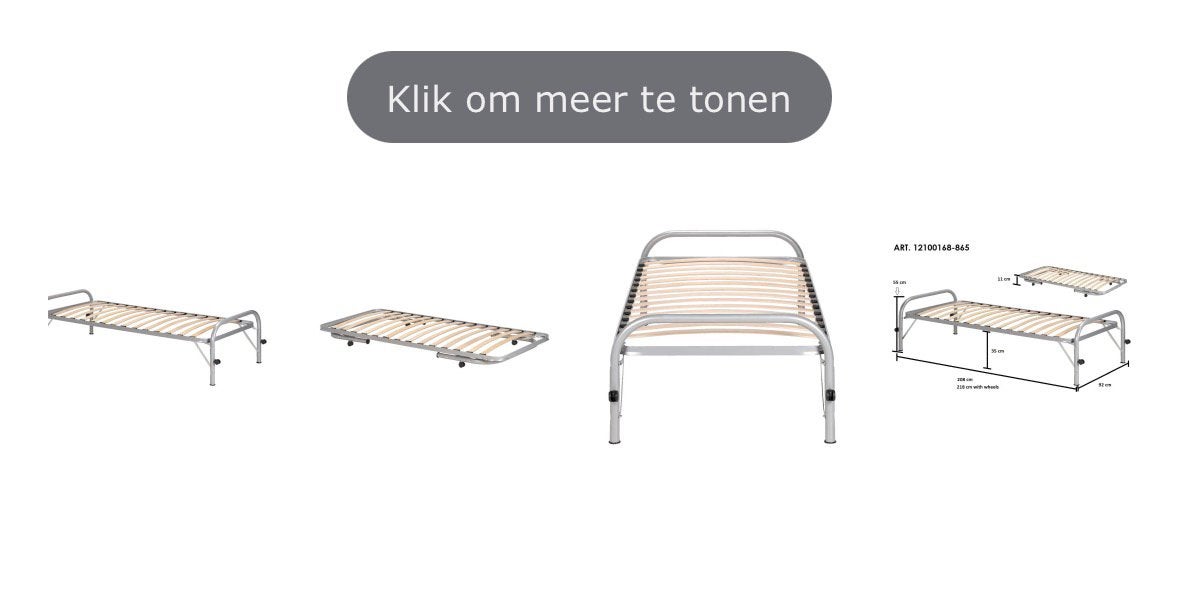 Onderschuif bed Pascal, Ophalen, 90 cm, Eenpersoons, Zo goed als nieuw