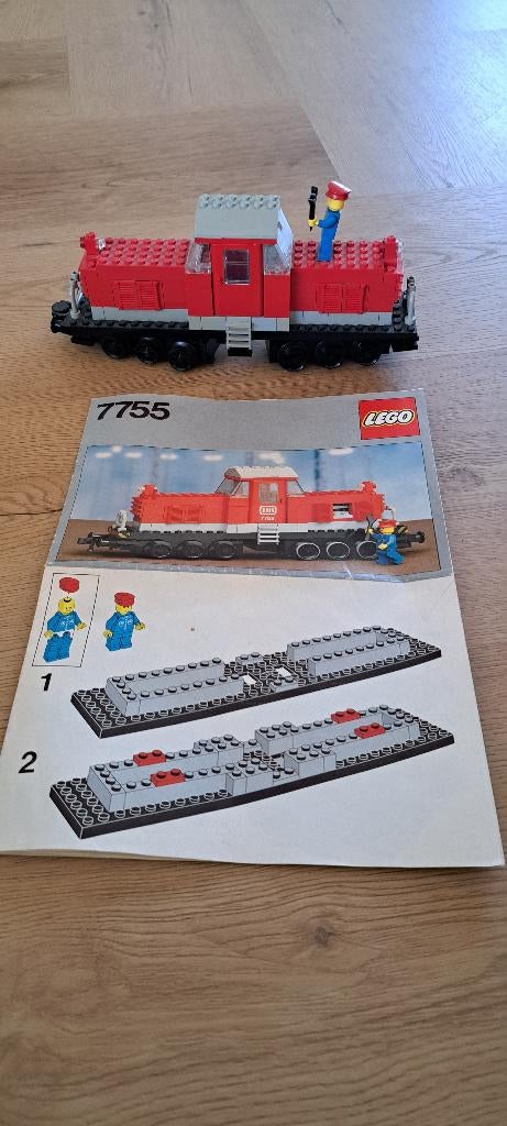 7755 Zware Diesel Rangeerlocomotief, Ophalen of Verzenden, Zo goed als nieuw, Complete set, Lego