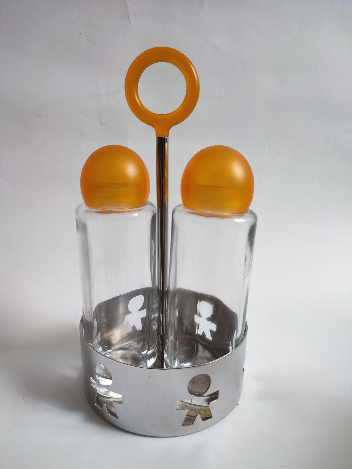 Alessi Vintage '80 Set Girotondo Olie & Azijn King Kong, Overige typen, Ophalen of Verzenden, Gebruikt, Alessi