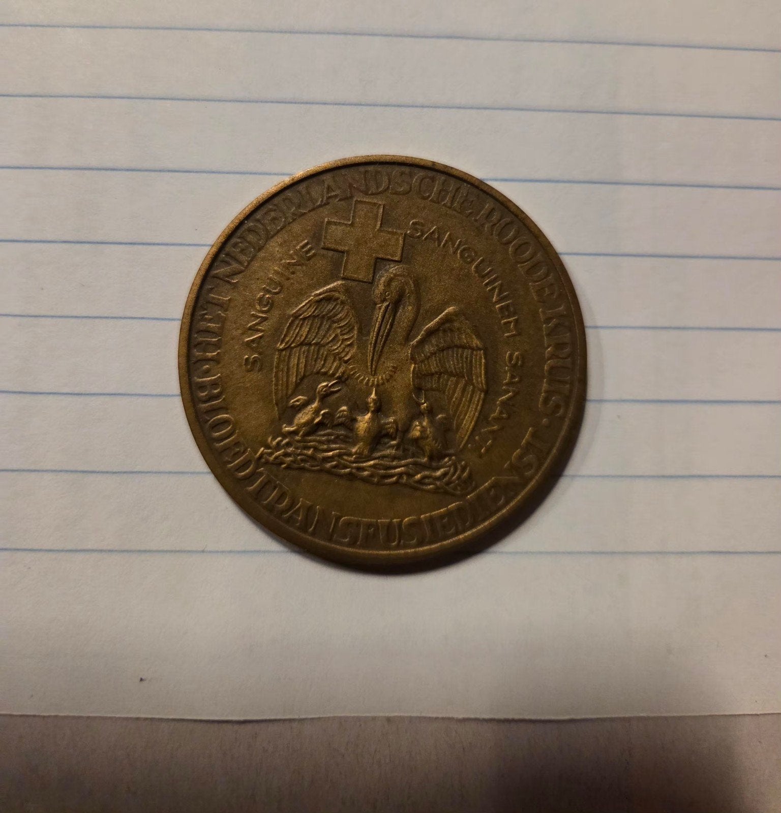 Nederlandse Rode Kruis medaille bloeddonatie, Postzegels en Munten, Penningen en Medailles, Ophalen