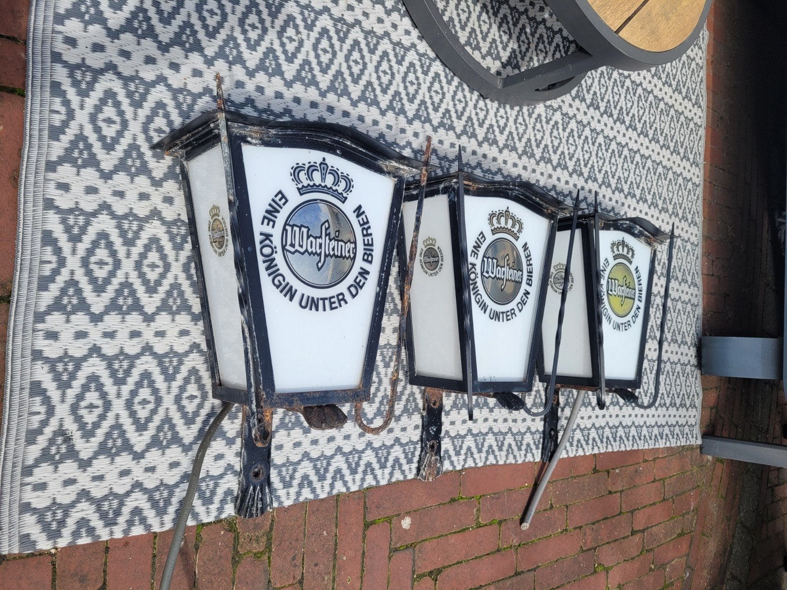 Warsteiner buitenlampen / warsteiner buitenlantaarns, Ophalen, Reclamebord, Plaat of Schild, Overige merken