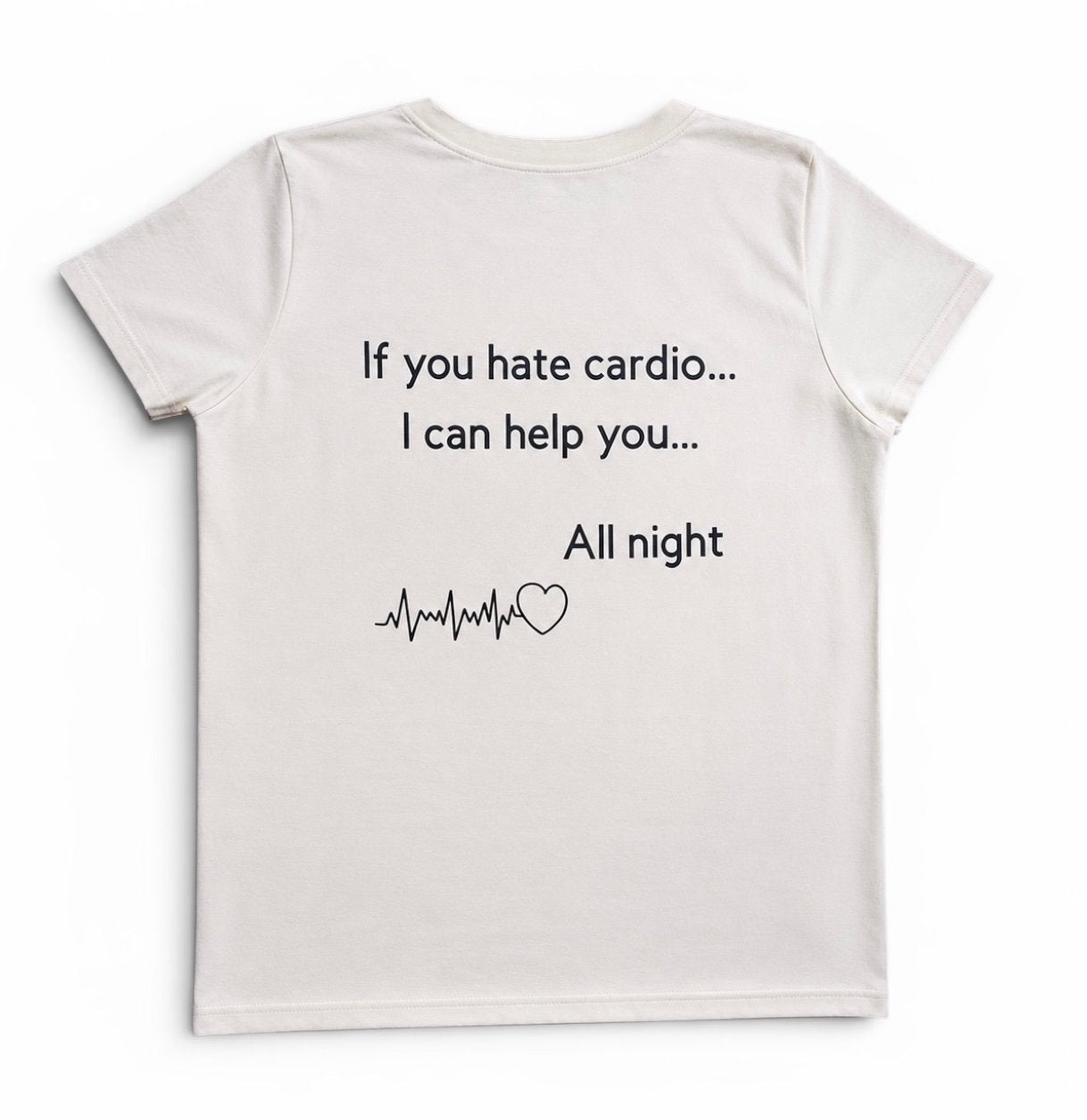Bedrukt T-shirt met grappige tekst - Wit, Maat 38/40 (M), Sticker and style, Sticker and style, Wit