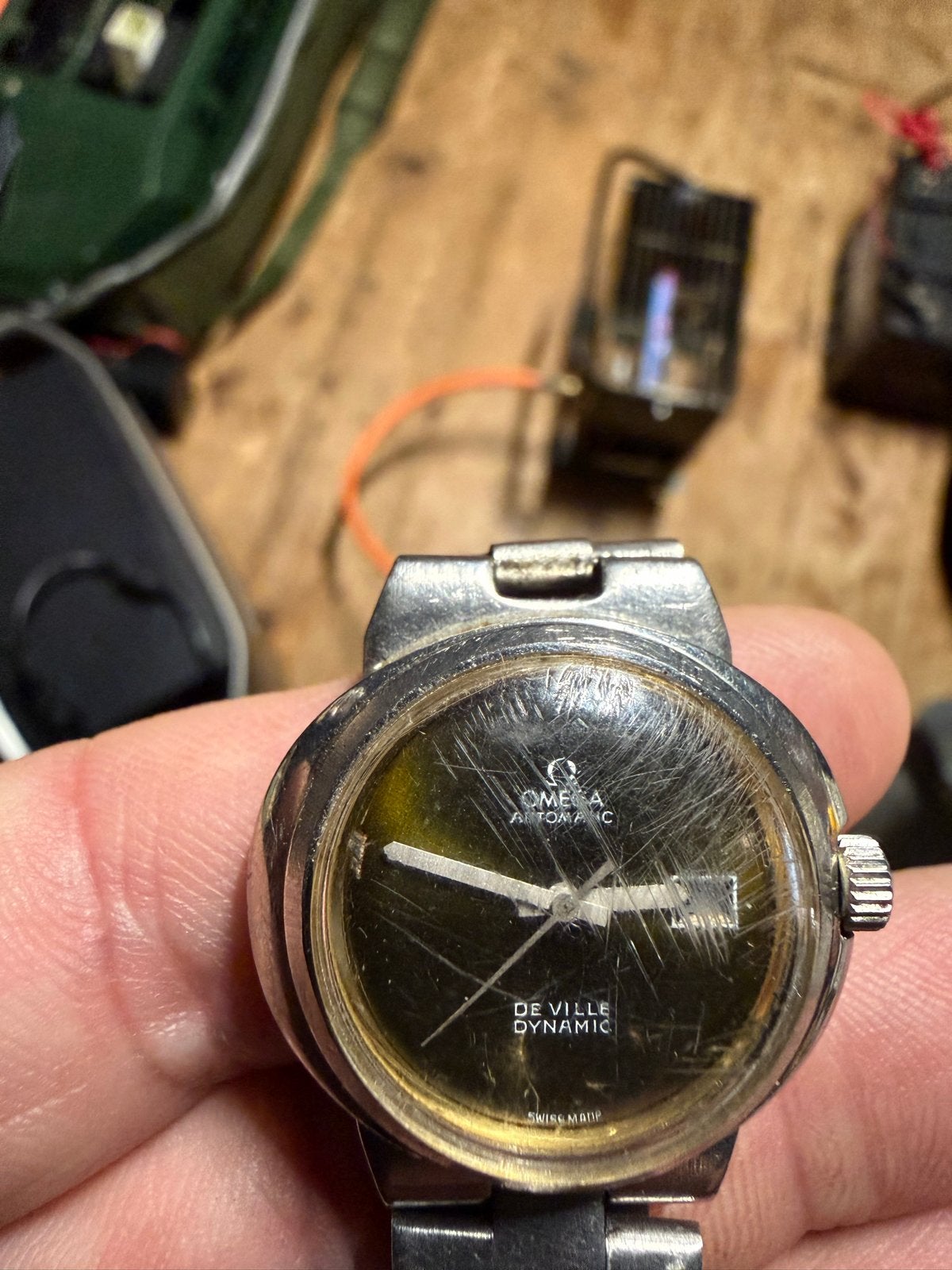 Omega De Ville Dynamic 30mm - Werkend en Loopt Perfect, Gebruikt, Staal, Polshorloge, Ophalen of Verzenden