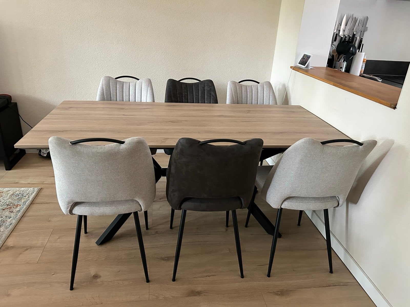 Eetset - ZO GOED ALS NIEUW, Ophalen, Zo goed als nieuw, 4 tot 6 stoelen