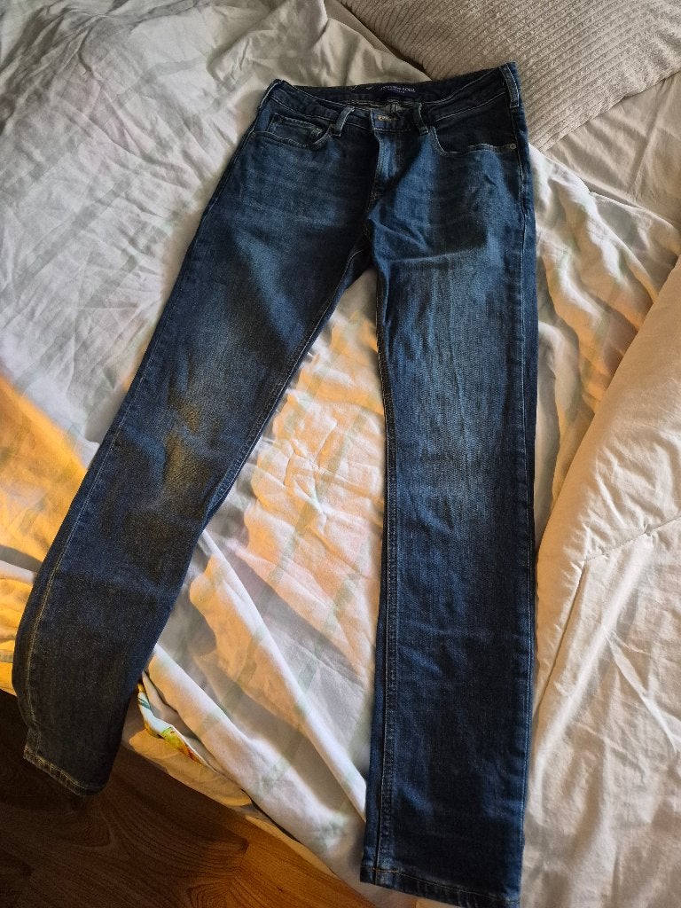 Dames spijkerbroek Scotch & Soda, Ophalen, Zo goed als nieuw, Blauw, Overige jeansmaten