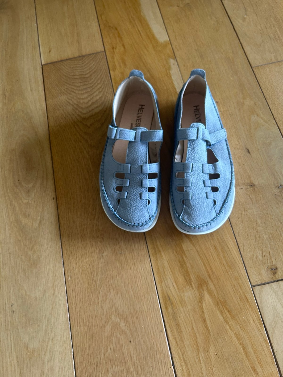 Helvesko schoenen maat 38 - Zo goed als nieuw, Ophalen of Verzenden, Zo goed als nieuw, Blauw, Sandalen of Muiltjes