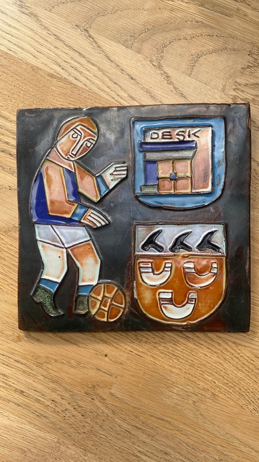 Keramische tegel- Henk Potters, Ophalen of Verzenden