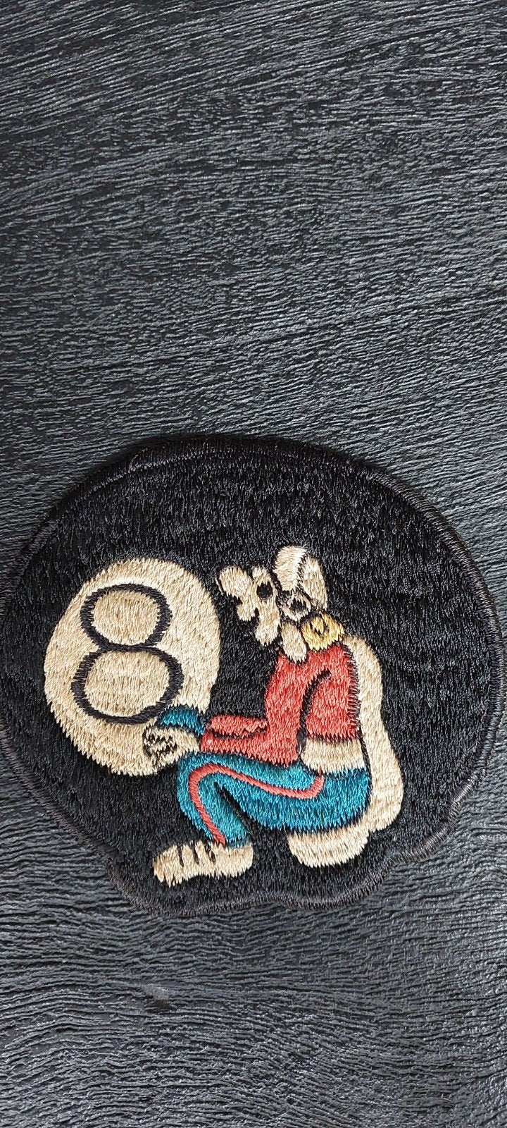 Flight Patch - Marine Fighter 123 - FLYING EIGHT BALLS - JAP, Ophalen of Verzenden, Marine, Amerika, Embleem of Badge