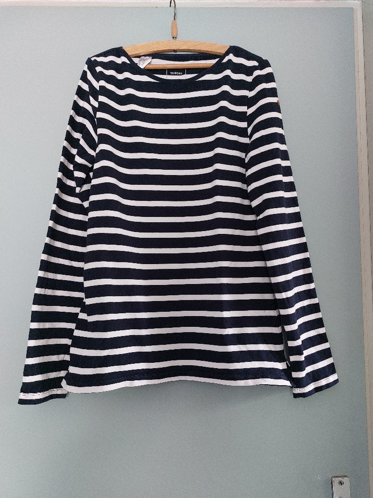 'Mooie dames shirt/longsleeve,donkerblauw streep mt 36 NIEUW, Overige kleuren, Nieuw, Ophalen of Verzenden, Lange mouw