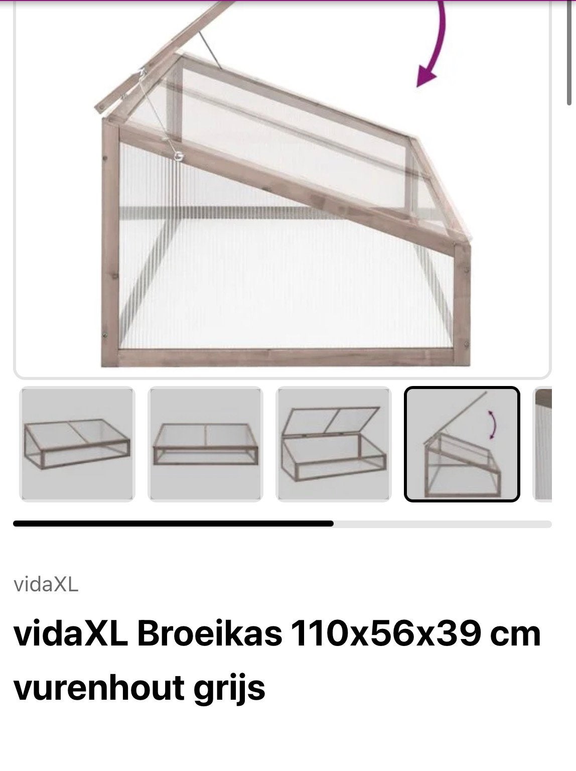 Broeikasje voor de moestuin - VidaXL Greenhouse, Overige materialen, Polycarbonaat, Ophalen of Verzenden, Kweekkas