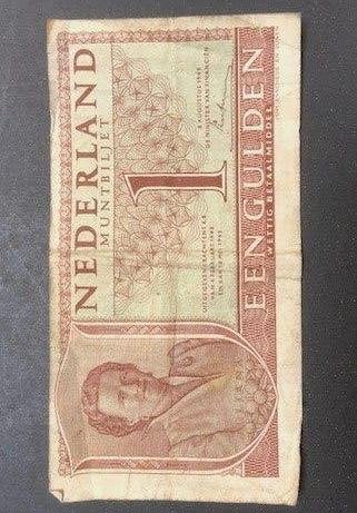 Papieren 1 gulden biljet 1949, Ophalen of Verzenden, Koningin Beatrix