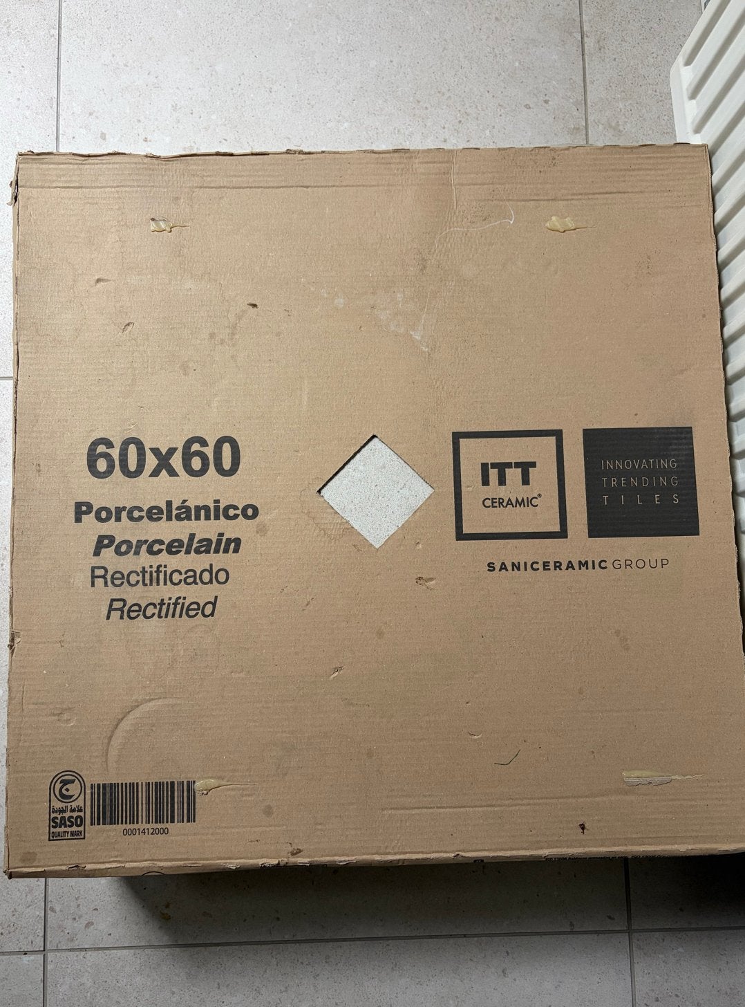 Tegels ITT Ceramic Porcelanico 60x60, Ophalen, 60 cm of meer, Keramiek, Nieuw